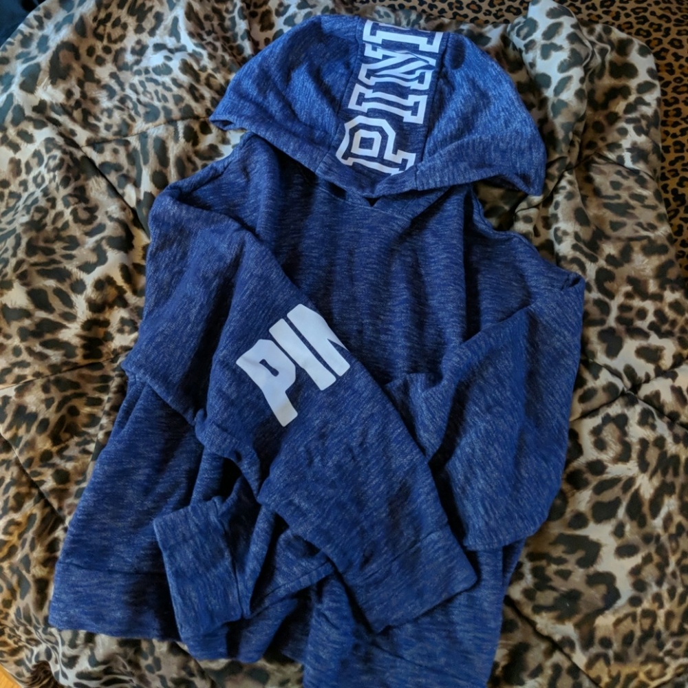 PINK Cropped Hoodie